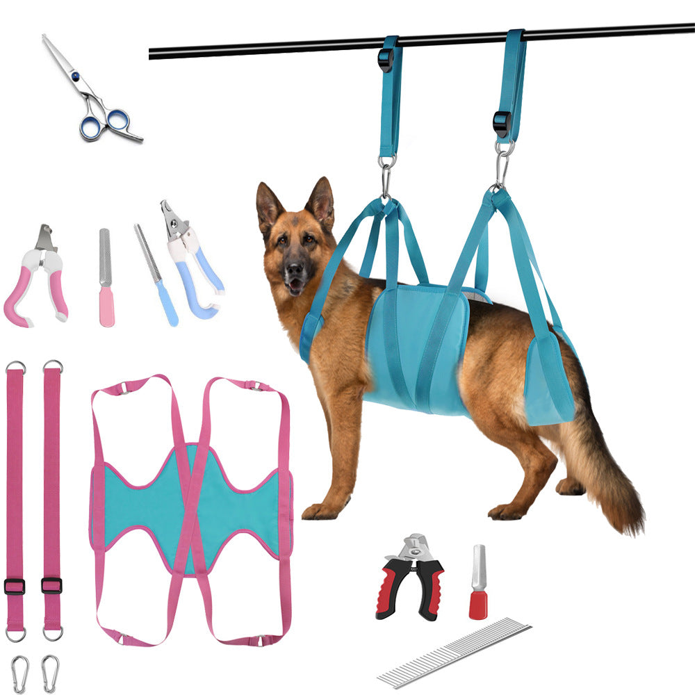 Pet Grooming Hammock for Cats & Dogs-1